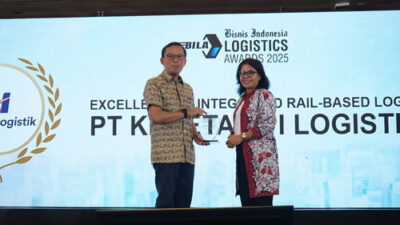 KAI Logistik Raih Penghargaan “Excellence in Integrated Rail Based Logistics Solutions”
