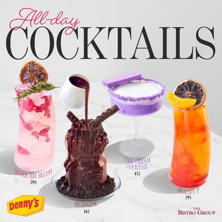 Denny’s Unveils Its First Ever All Day Cocktails & Mocktails — Happy Hour is always on 24