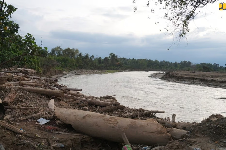 Kementerian PU Lakukan Penguatan pada Tebing Sungai Krueng Tiro di Pidie