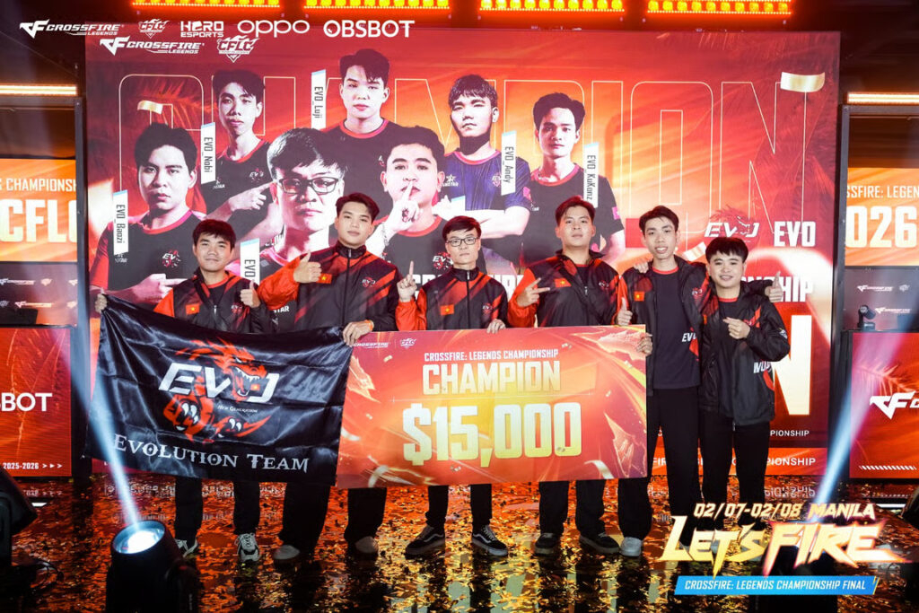 Evolution Team (EVO) Raih Gelar Juara Perdana CrossFire Legends Championship Asia Tenggara