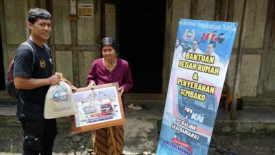 KAI Bandara dan Paguyuban Wartawan Kulon Progo Salurkan Bantuan Sembako dalam Rangka Hari Pers Nasional